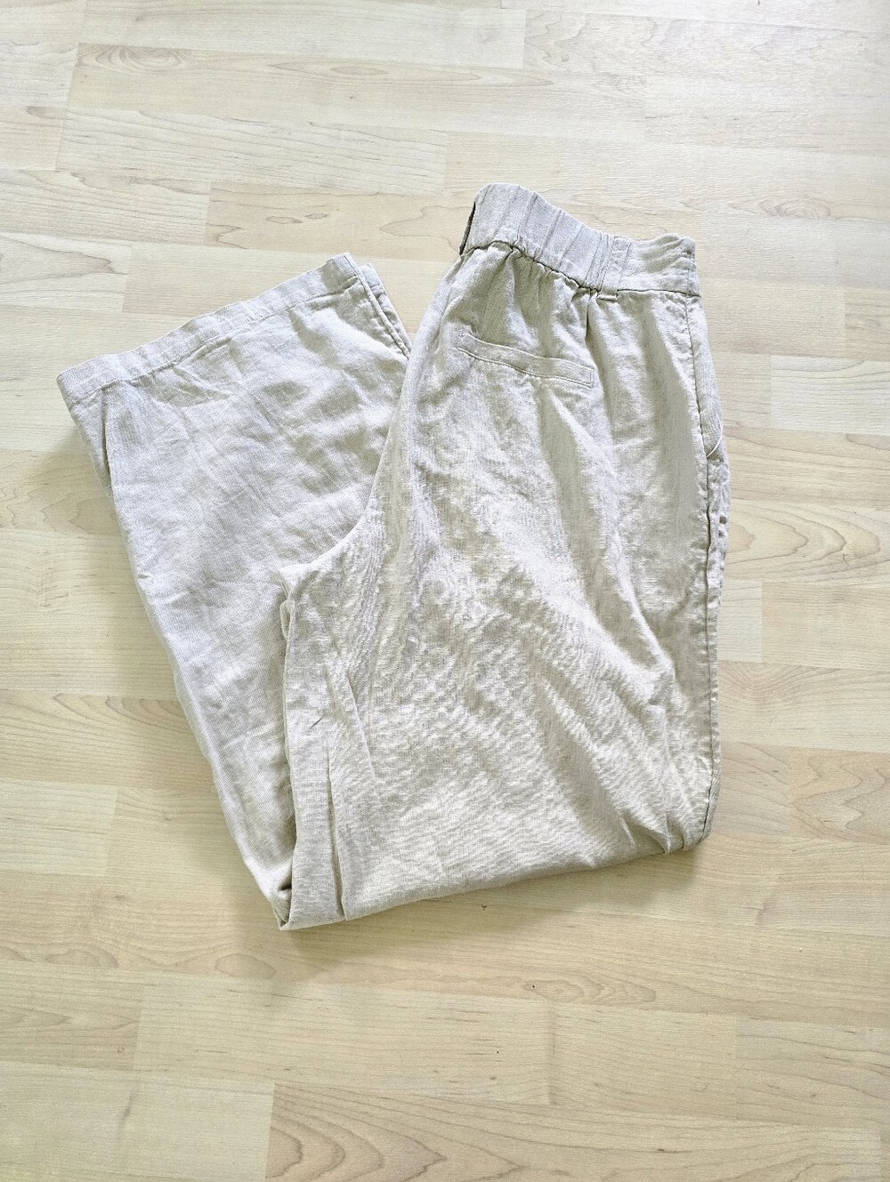 Lauren Conrad Linen Blend High Rise Wide Leg Trousers Size 10